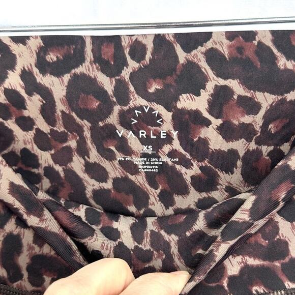Varley Luna Lolux High Rise Legging Tort Leopard Print XS - Picture 9 of 9